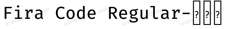 Fira Code Regular字体转换